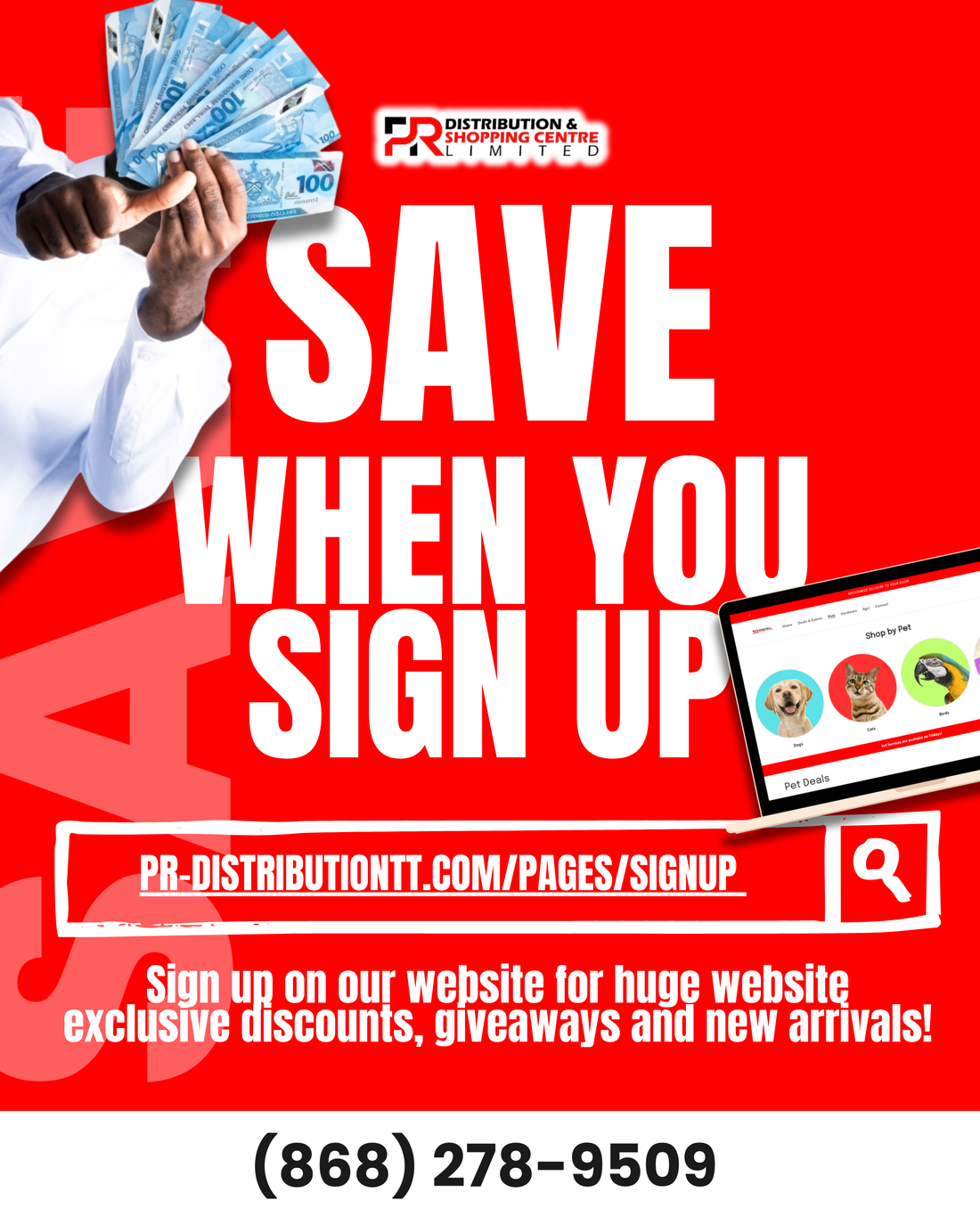 Sign Up and SAVE!